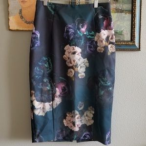 H&M floral pencil skirt
